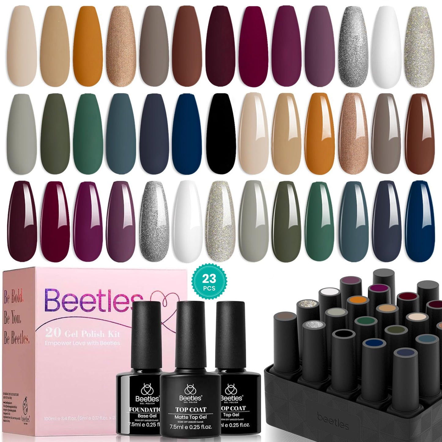 Beetles 23-Piece Gel Nail Polish Kit – Industrial Wave